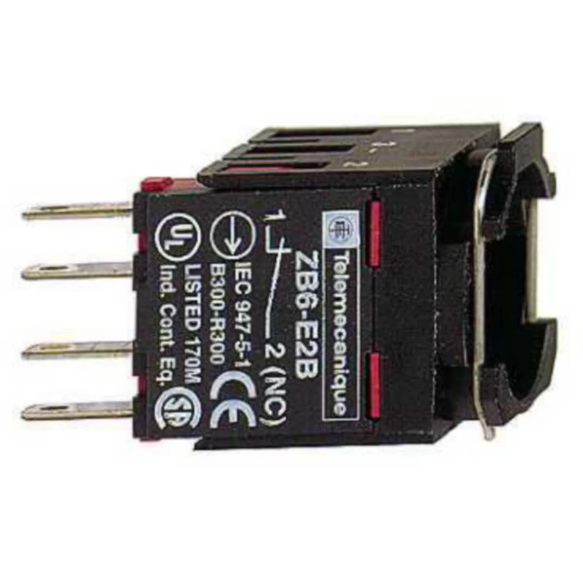 Kosketinelementti Schneider Electric Harmony ZB6Z3B RUNKO-OSA 2NO FASTON