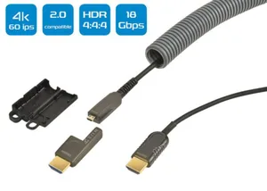 Liitosjohto Finnsat Erard Optinen HDMI - LIITOSJOHTO FINNSAT OPTINEN HDMI 10M UHD 4K 4:4:4