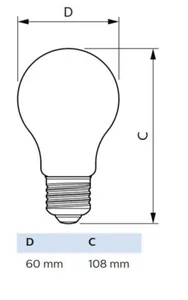 Vakiolamppu Philips Master Led - VAKIOLAMPPU MASTER LED E27 827 840LM 60W=4W CL D UE A