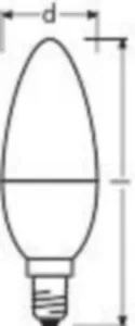 Kohdelamppu Ledvance Performance Classic - KOHDELAMPPU LEDVANCE CLB 4,9W/827 470LM E14 DIM OP