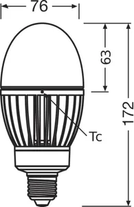 Ympärisäteilevä lamppu Ledvance HID LED HQL - LED-LAMPPU HQL LEDVANCE HQL LED 29W/840 4000LM E27