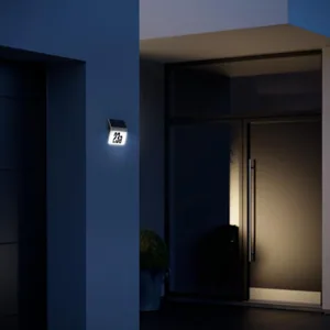 Numerovalaisin Lux2 LED, Steinel - NUMEROVALAISIN STEINEL LED.4000K. 2 LUX.IP44. ROSTERI