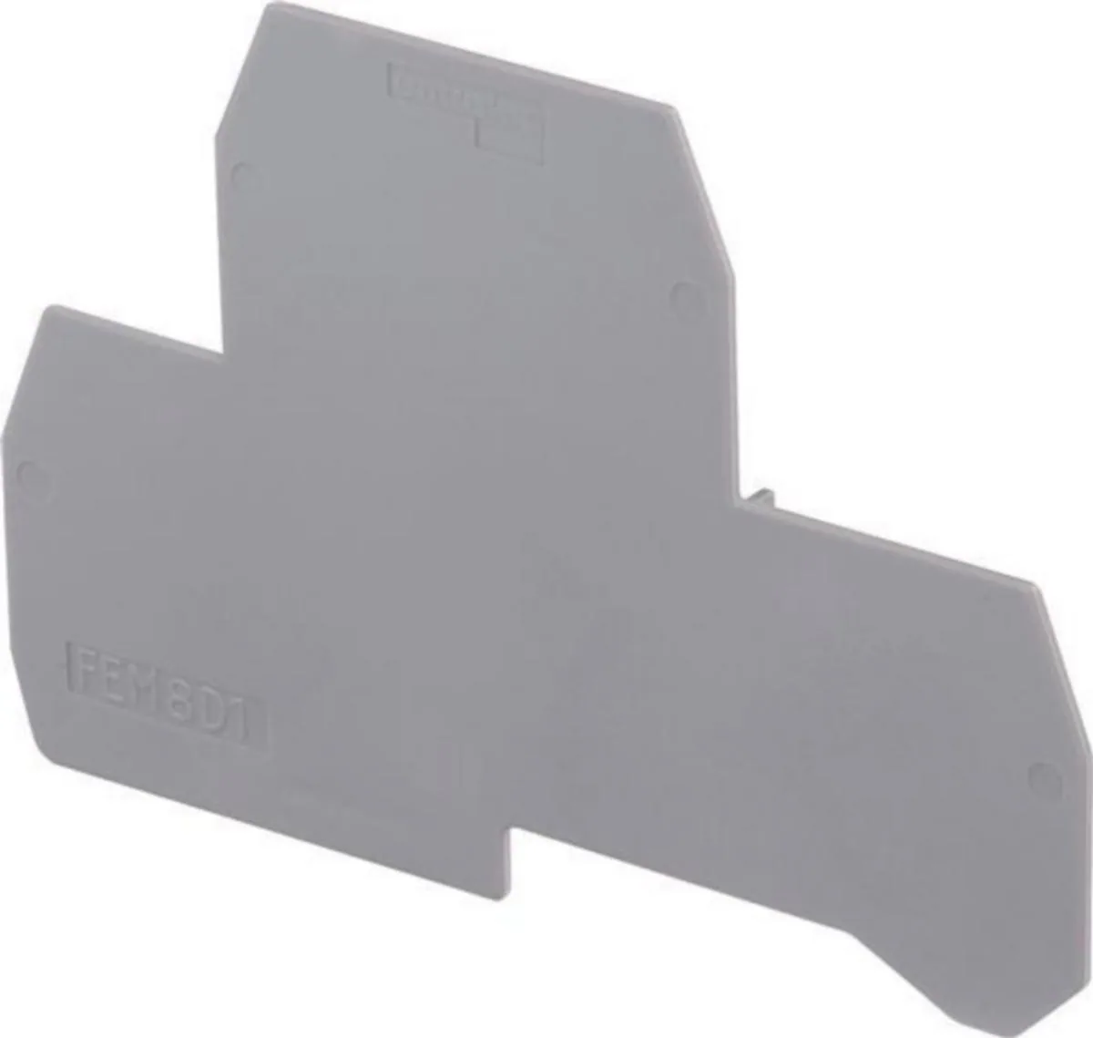 Päätylevy TE / ABB Entrelec -liittimet 1MM, HARMAA – harmaa