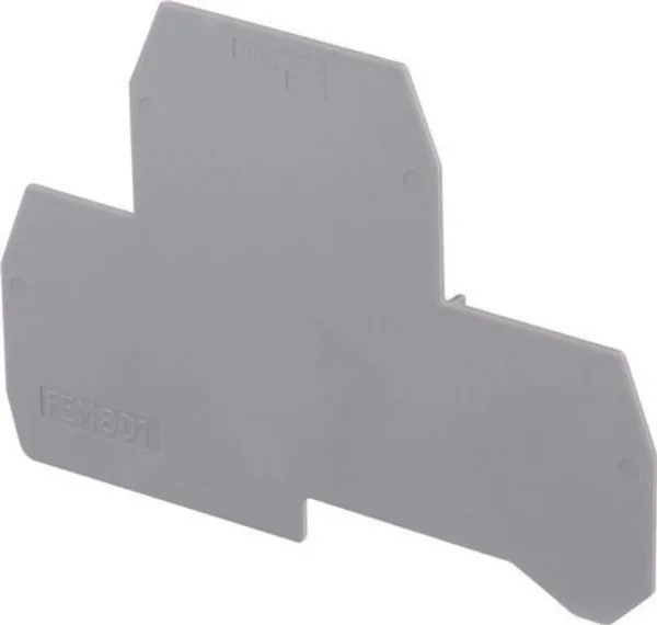 Päätylevy TE / ABB Entrelec -liittimet 1MM, HARMAA