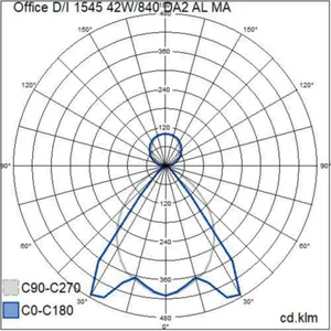 Pinta-/ripustusvalaisin Airam Office - RIPUSTUSVALAISIN OFFICE 1545 42W/840 DA2 AL MA WH D/I