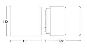 Tunnistinvalaisin iHF Bluetooth, Steinel - TUNNISTINVALAISI IHF BLUETOOTH L 835 SC 3K 9,1W IP44 HO