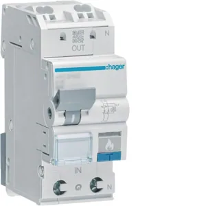 Valokaarivikasuoja Utu - VALOKAARISUOJALAITE HAGER ARC916D 1L+N B-16A 6KA JL 2M