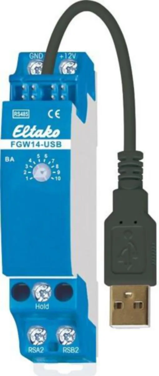 Väylämuunnin FGW14-USB Eltako - VÄYLÄMUUNNIN ELTAKO RS485-YHDYSKÄYTÄVÄ-USB-LIITÄNT
