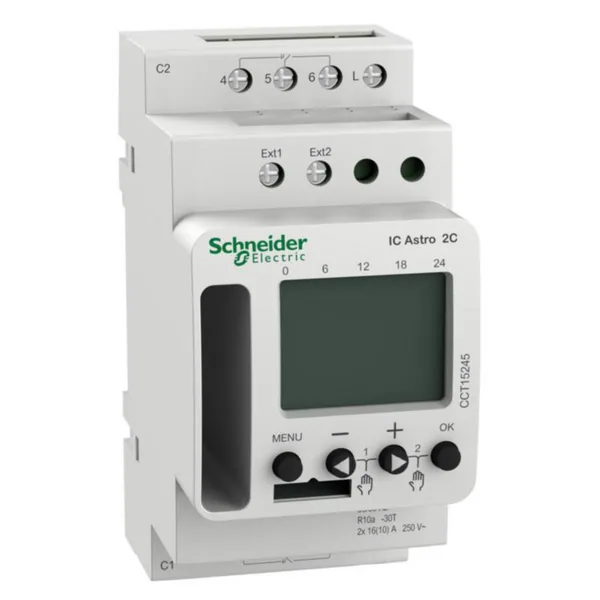 Kellokytkin digitaalinen Schneider Electric Acti 9 IC ASTRO 2C SMART