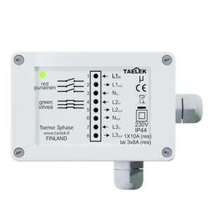Kellokytkin digitaalinen Taelek - KELLOKYTKIN DIGITAALINEN ECODE TSENSE 3PHASE IP44 3X8A A