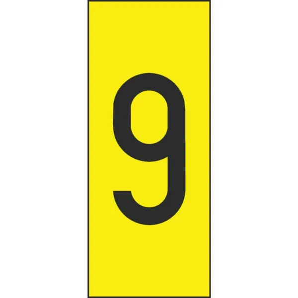 Merkintäkilpi Hammarprodukter H50 numerot 9