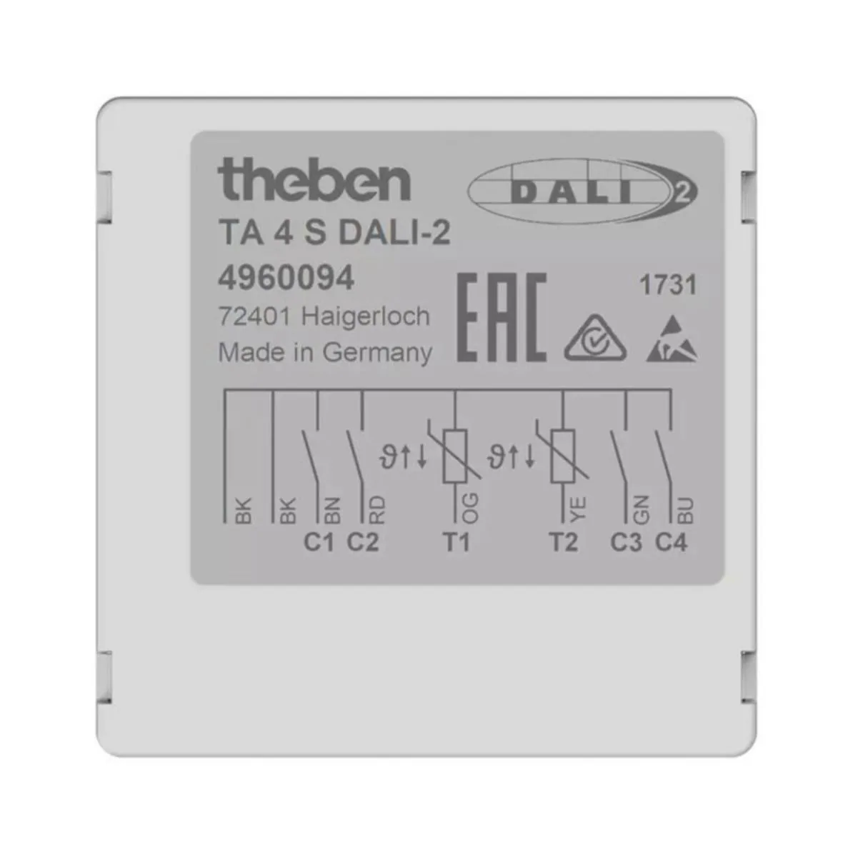 Tuloyksikkö Theben DALI - TULOYKSIKKÖ THEBEN TA 4 S DALI-2