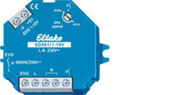 Valonsäädin Eltako rasia SARJA 61 KOJERASIA 600VA 1-10V 40mA