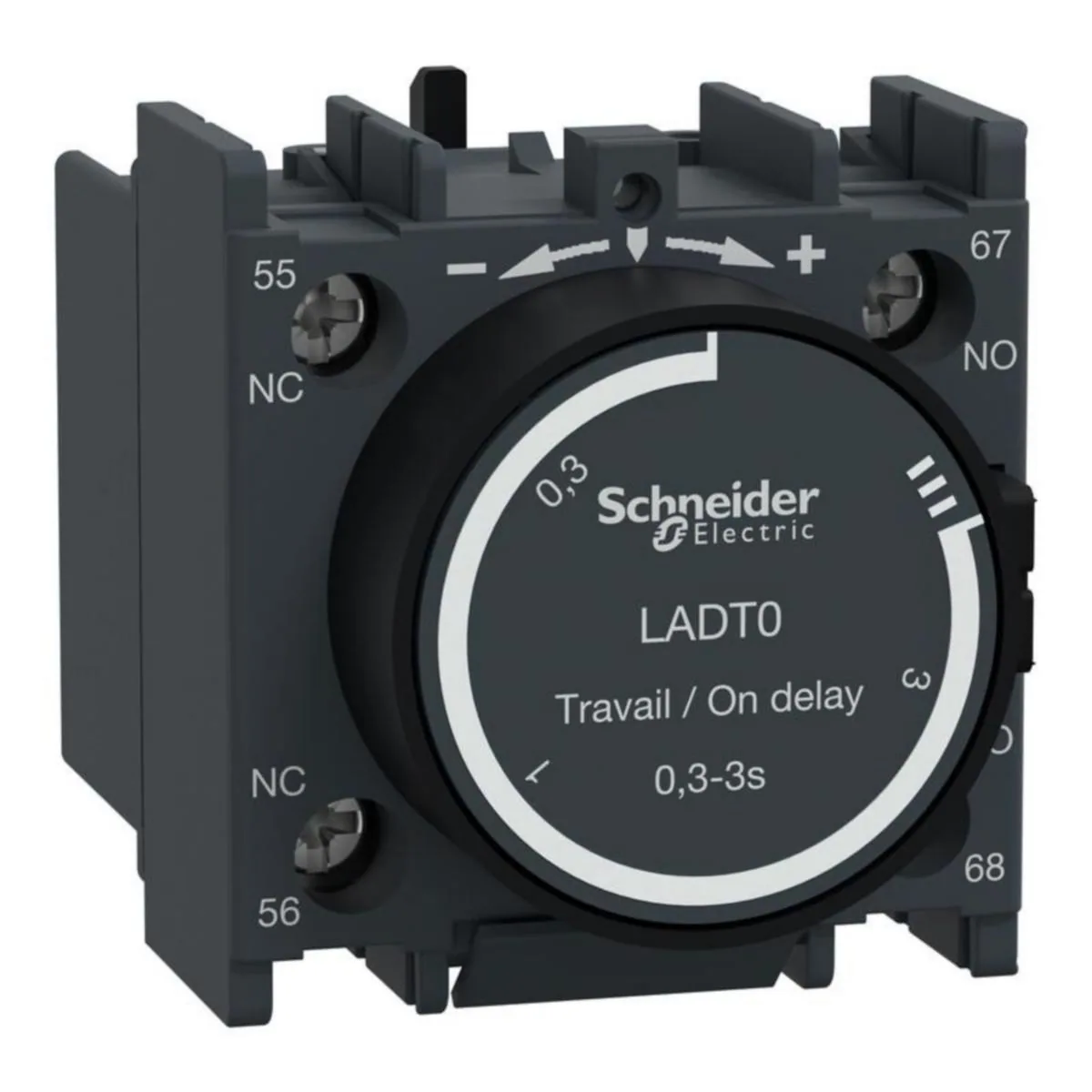 Aikahidastuslohko Schneider Electric TeSys VETOHID. 0,3-3S. 1S+1A