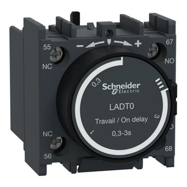 Aikahidastuslohko Schneider Electric TeSys VETOHID. 0,3-3S. 1S+1A