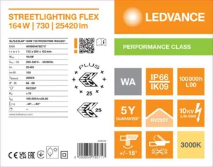 Katuvalaisin Ledvance Streetlight Flex - KATUVALAISIN STREETLIGHT FLEX SL FLEX 164W 730 RV25ST 25KLM