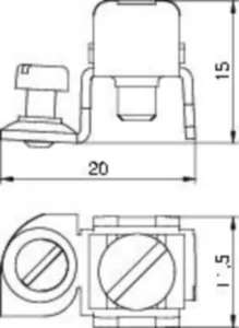 Maadoitusliitin OBO LFS - MAADOITUSLIITIN LFS 8AWR, ST, G, ZN