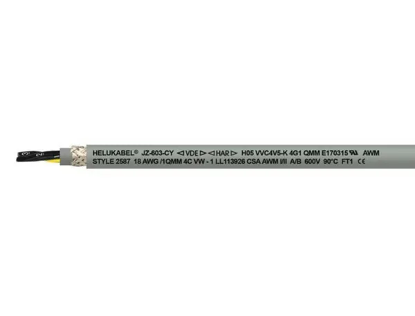 Ohjauskaapeli Helukabel JZ-603-CY UL-CSA-HAR 5G1,5