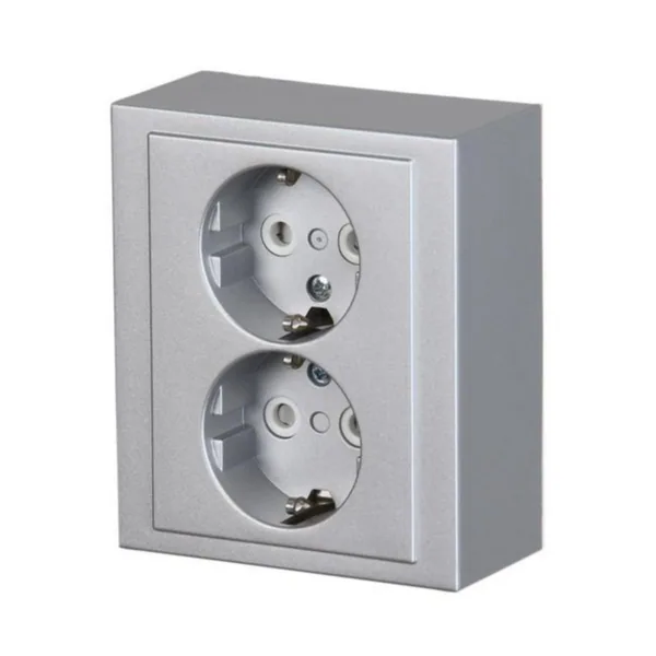 Pistorasia ABB Impressivo 2-osainen IP21 2S/16A/IP21 PPJ HL ALU