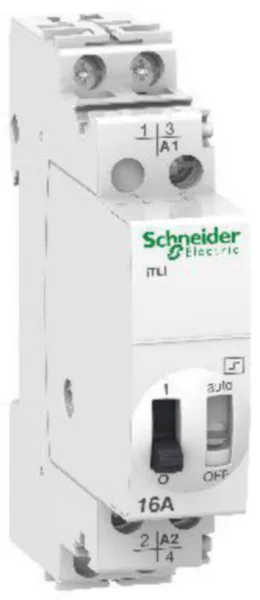 Sysäysrele Schneider Electric Acti 9 ITL 16A 1AV+1S 24VAC/12VDC