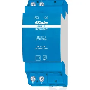 Teholähde Eltako Sarja 15 - TEHOLÄHDE SARJA 15 12V DC/30W, DIN-KISKOON