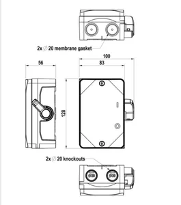 Turvakytkin vipu Katko KSM - TURVAKYTKIN VIPU KATKO KSM 3X16A 400V 7,5KW