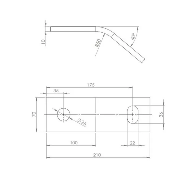 Harusrauta Eurolaite FIXING PLATE, E-4003