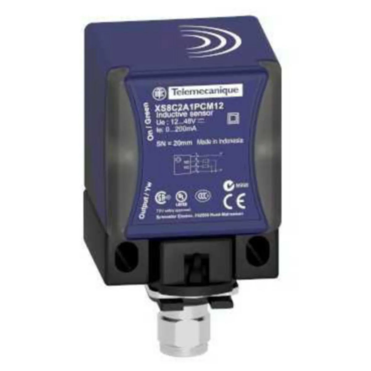 Induktiivinen tunnistin Telemecanique OsiSense XS8C-sarja 40 x 40 x 70 XS8C2A1PCM12 PNP NO+NC M12