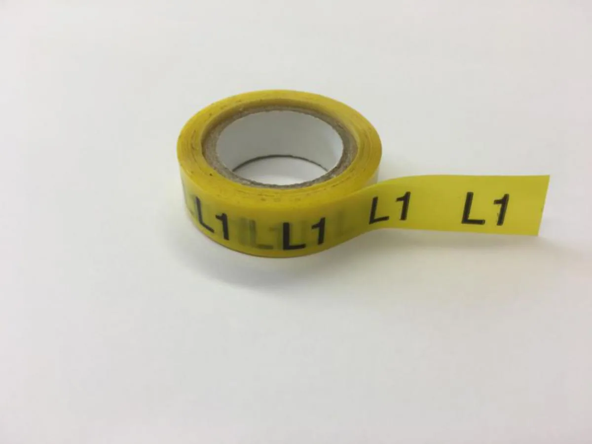 Merkintäteippi HellermannTyton - MERKINTÄTEIPPI HELLERMANN L1 KEL 12 MM X 10 M