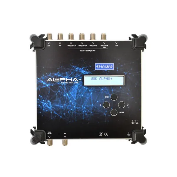 Päävahvistin Finnsat Telmor 4XUHF+VHF/FM/AUX AGC 118DBUV