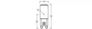 Pienoislamppu Ledvance Performance Special PIN - PIENOISLAMPPU LEDVANCE PIN 1,9W/827 180LM G9 CL