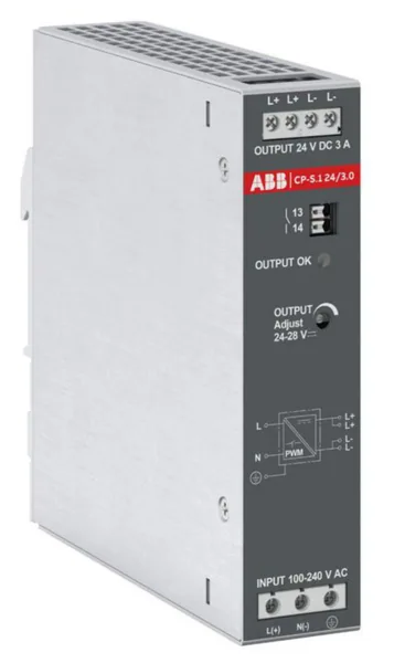 Teholähde ABB CP-S-sarja CP-S.1 24/3.0,LÄHTÖ:24VDC/3A