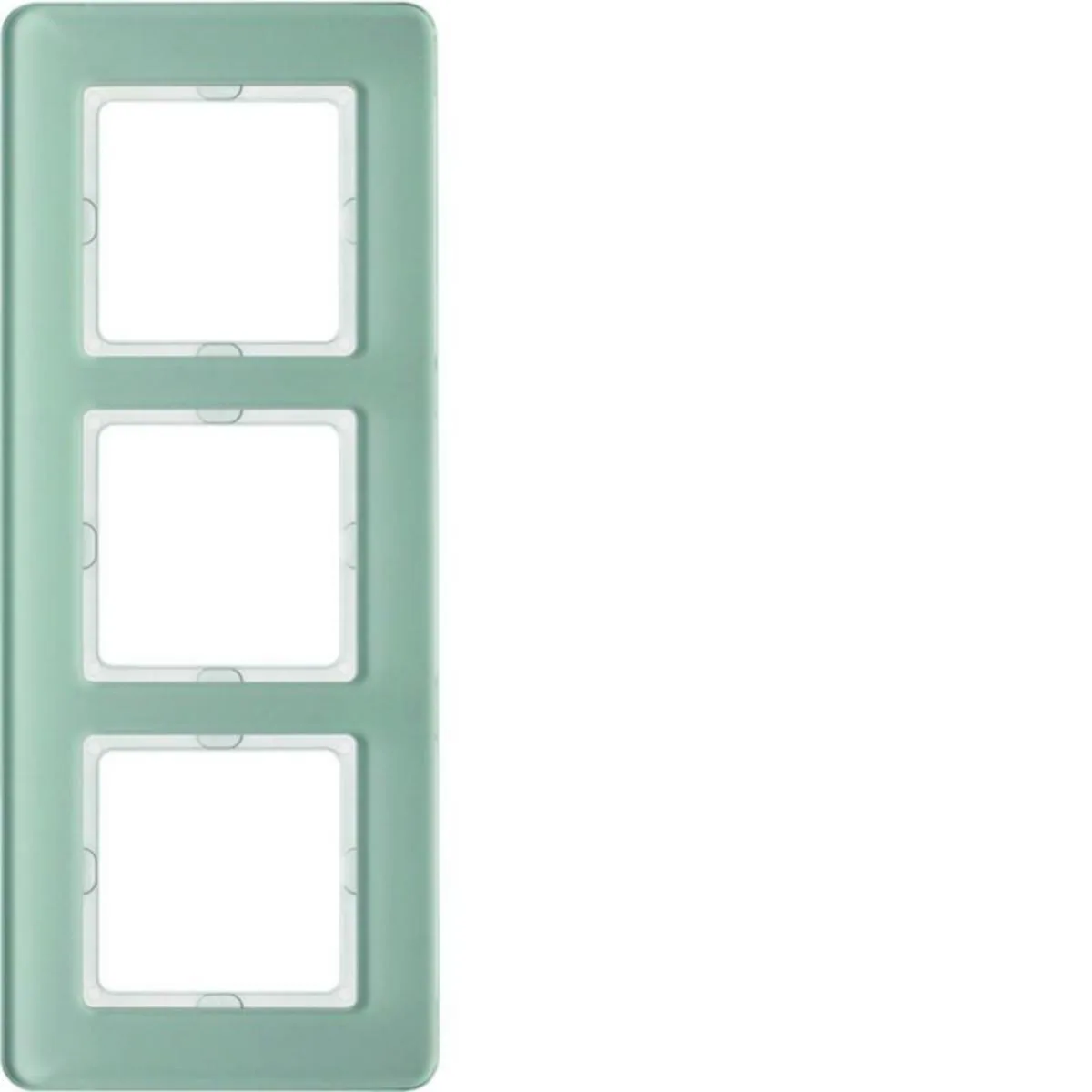 Peitelevy Hager Q.7 3-f. glass pure white – valkoinen