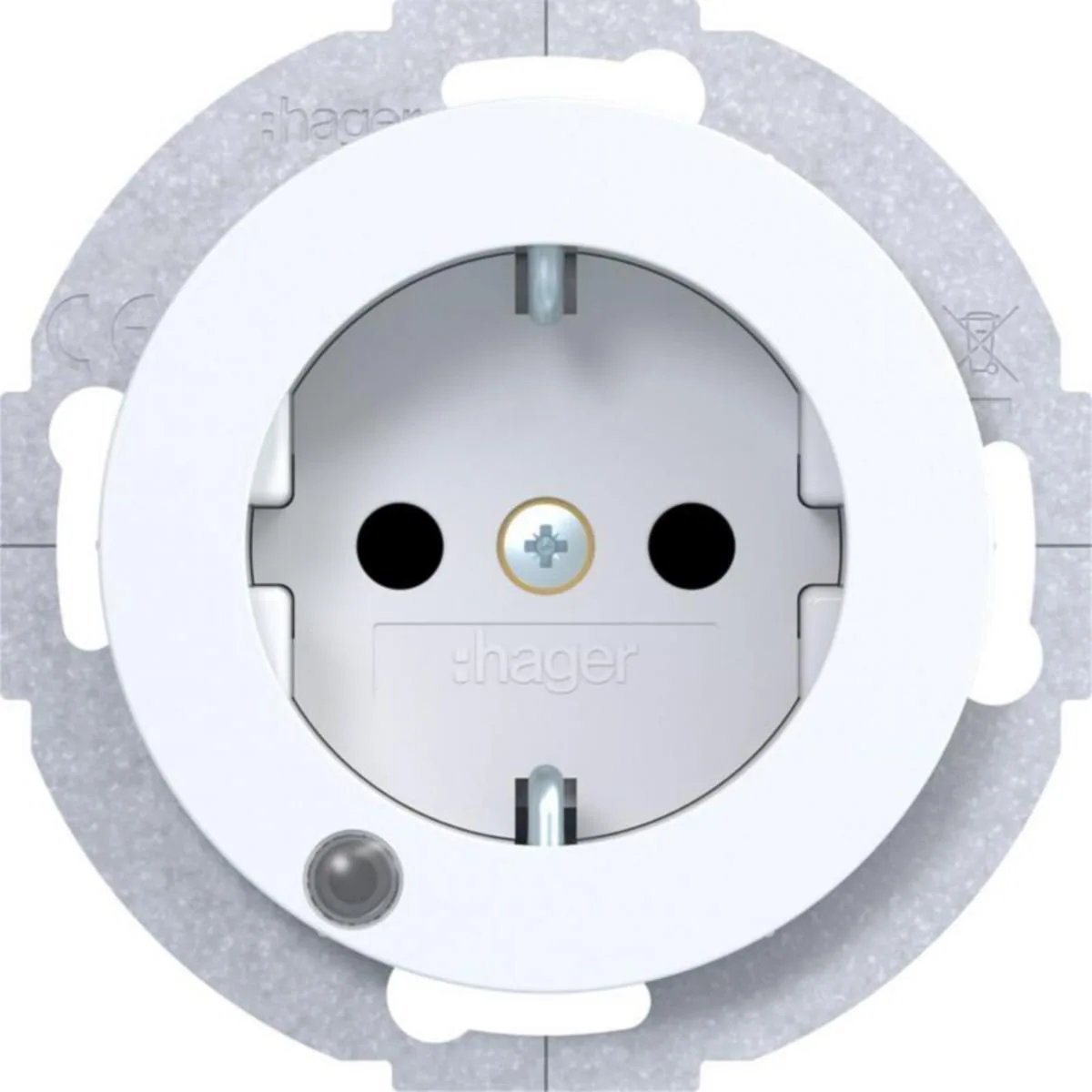Pistorasia Hager R.1 1S/16A UKR or.light white