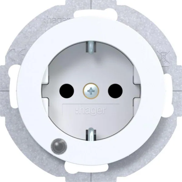 Pistorasia Hager R.1 1S/16A UKR or.light white