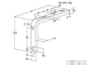 Seinäkannake Meka YPK levyhylly - SEINÄKANNAKE LEVYHYLLY MEKA YPK-100 PG