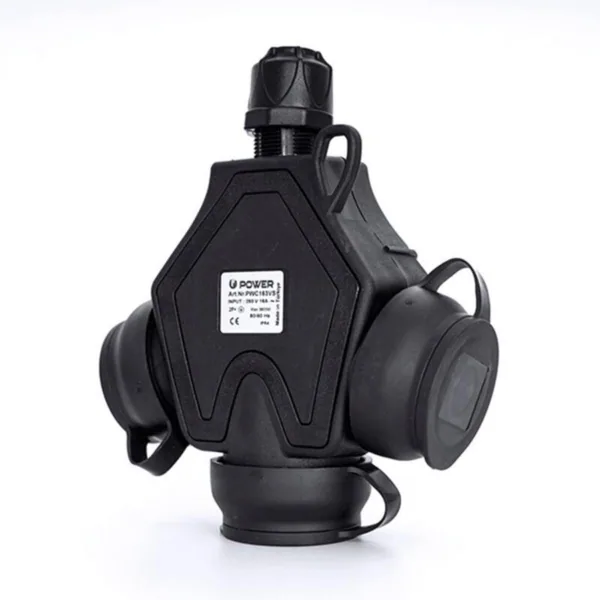 Jatkopistorasia Norwesco Power Solid IP54 3S/16A/250V/IP54 TPE BLACK