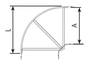 Kulmakappale Systemal Presto Kulma 90° 0-sarja - KULMAKAPPALE SYSTEMAL PRESTO NB020 KULMA 90°