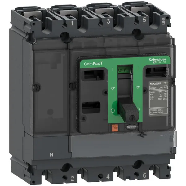 Kuormankytkin Schneider Electric ComPactT NSX 4P NSX250NA 250A