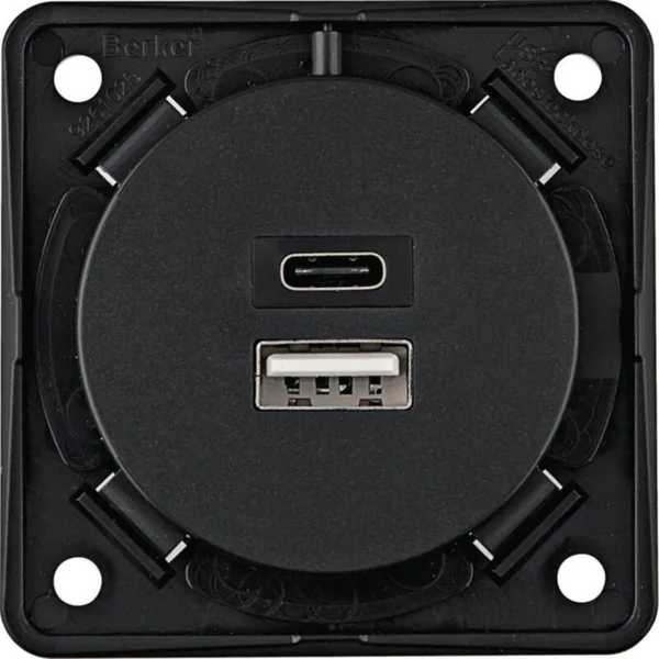 Pistorasia Hager Integro Flow 2USB/3A/230V A+C UR ANT