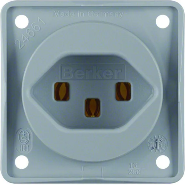 Pistorasia Hager Integro Flow 1CH/16A/250V type 23 UKR gray