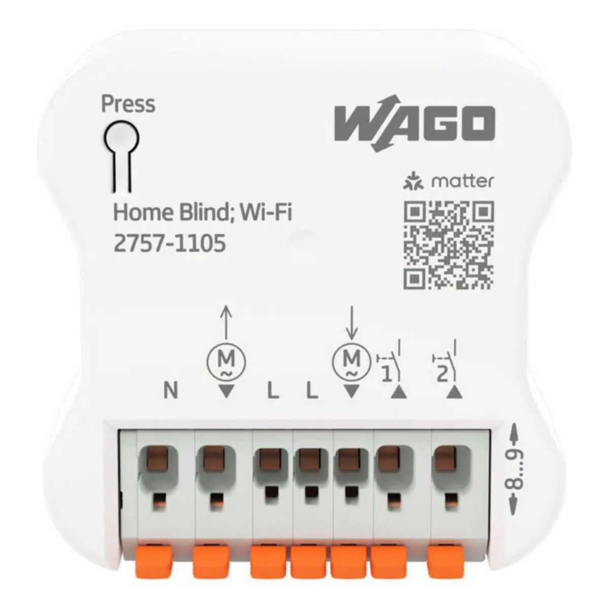 Säädin Wago 2757-sarja - SÄÄDIN 2757-SJA VERHO-OHJAIN,WIFI,2 KOSKETINTA