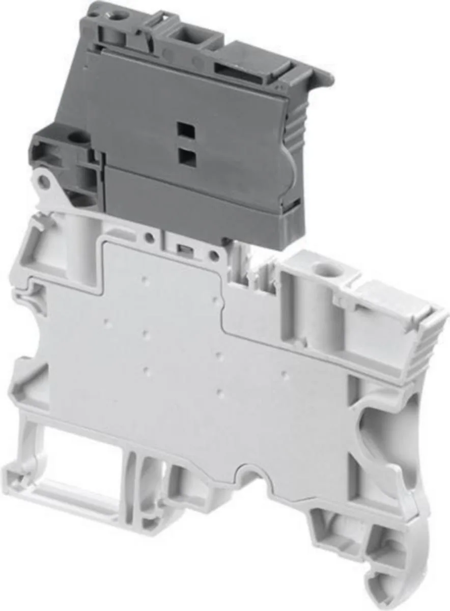 Sulakeliitin TE / ABB Entrelec -liittimet HARMAA, LEV:6MM, JOHTO:4MM2