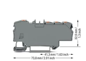 Haaroitusliitin Wago Topjob S - HAAROITUSLIITIN TOPJOB S 1X6(10)MM²/6X1.5(2,5)MM², HAR
