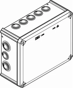 Jakorasia OBO VBS T-sarja kytkentäliittimellä ja kalvotiivisteillä - JAKORASIA OBO T250KL PP25MM2IP66 9XM25/7XM32