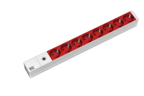 Jatkopistorasia Bachmann 19" PDU BASIC 1U, 8 X PR, C14