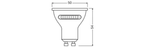 Kohdelamppu Ledvance Performance Spot PAR16 - KOHDELAMPPU PERFORMANCE SPOT PAR16 4,2W 3CCT 400LM GU10 36D