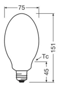 Ympärisäteilevä lamppu Ledvance HID LED HQL FIL - LED-LAMPPU HQL LEDVANCE HQL LED FIL 20W/840 3000LM E27