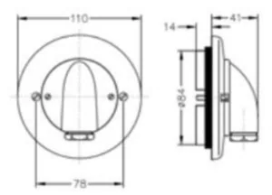 Liitäntäkannet 2,5mm² 400V IP44 uppoasennus sauna Selcast - LIITÄNTÄKANSI SELCAST 2.5mm2 400V UPPOAS RUSK IP44
