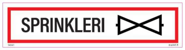 Merkintätarra Malkit Paloala SPRINKLERISULKU 200X50